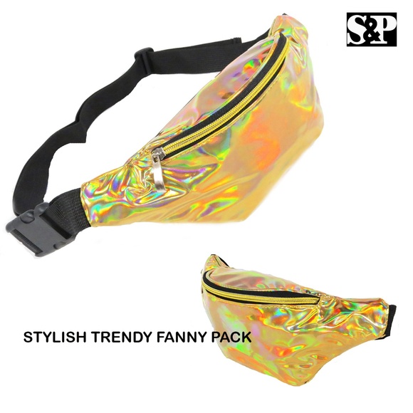shiny fanny pack